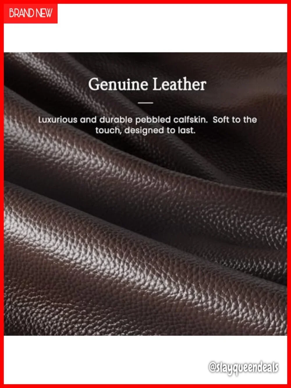 Genuine Leather Slouchy Hobo Bag for Women - Lightweight Work Shoulder Purse